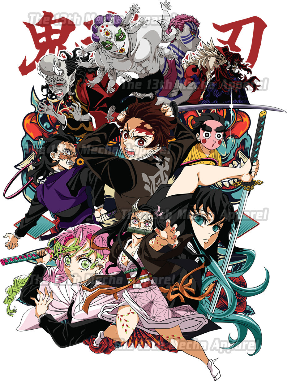 Demon Slayer - Swordsmith Arc 01 Premium Anime Design, High Quality DTF Print, 100% Cotton Shirt