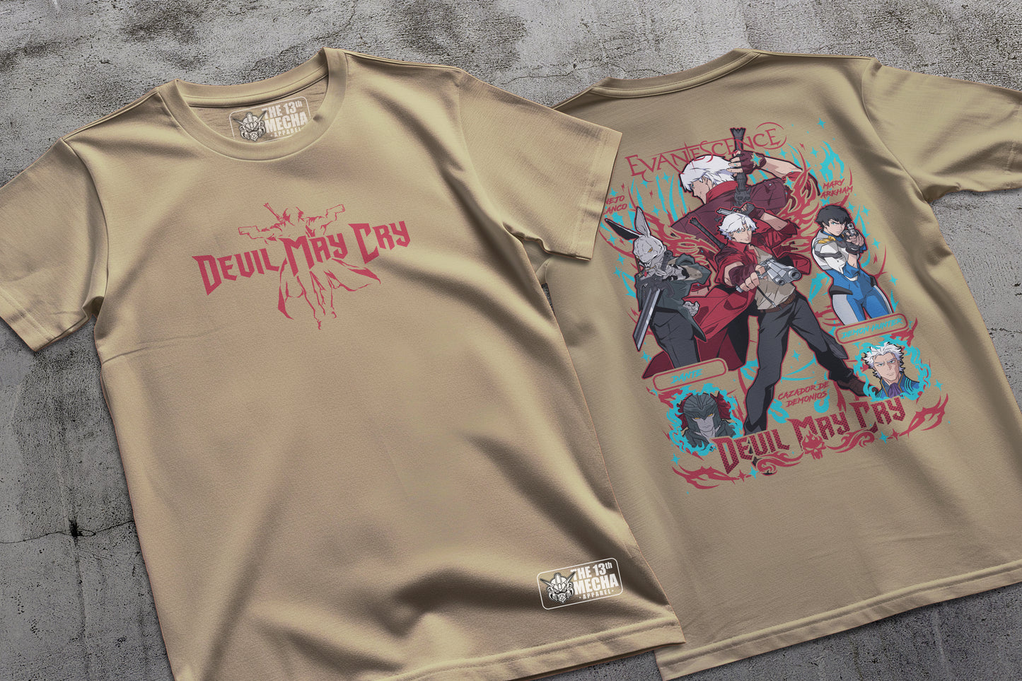 Devil May Cry - Dante 01 Premium Anime Design, High Quality DTF Print, 100% Cotton Shirt