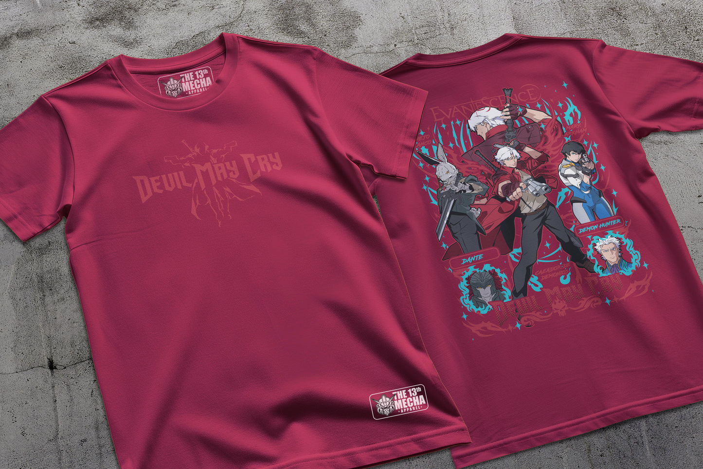 Devil May Cry - Dante 01 Premium Anime Design, High Quality DTF Print, 100% Cotton Shirt
