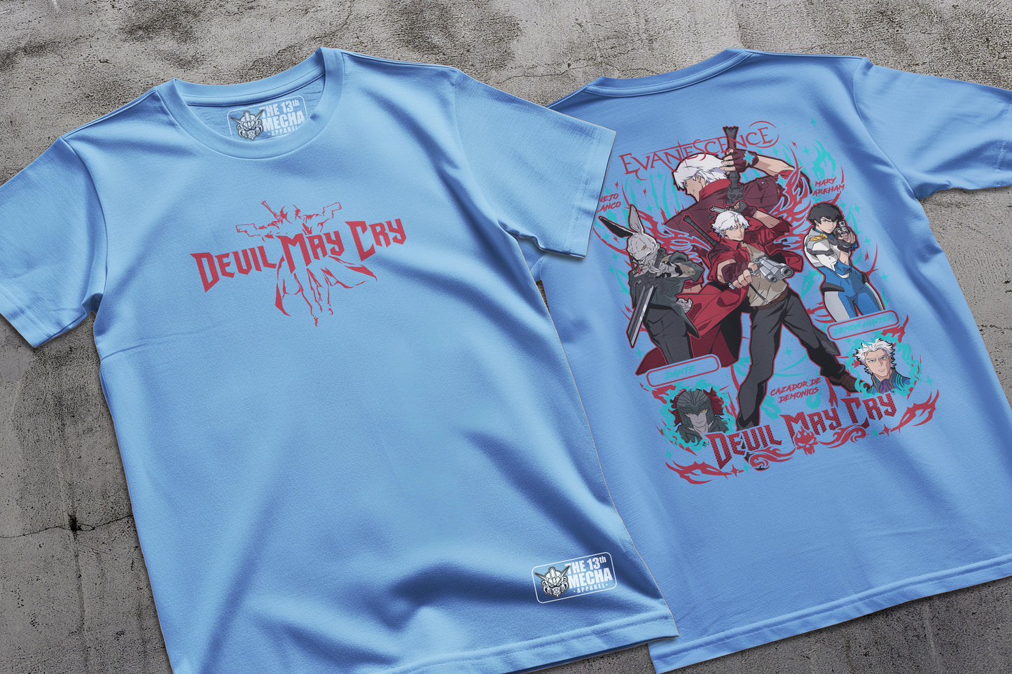 Devil May Cry - Dante 01 Premium Anime Design, High Quality DTF Print, 100% Cotton Shirt