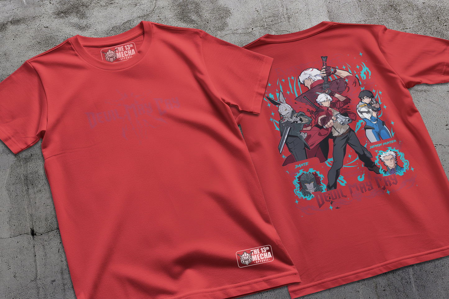 Devil May Cry - Dante 01 Premium Anime Design, High Quality DTF Print, 100% Cotton Shirt