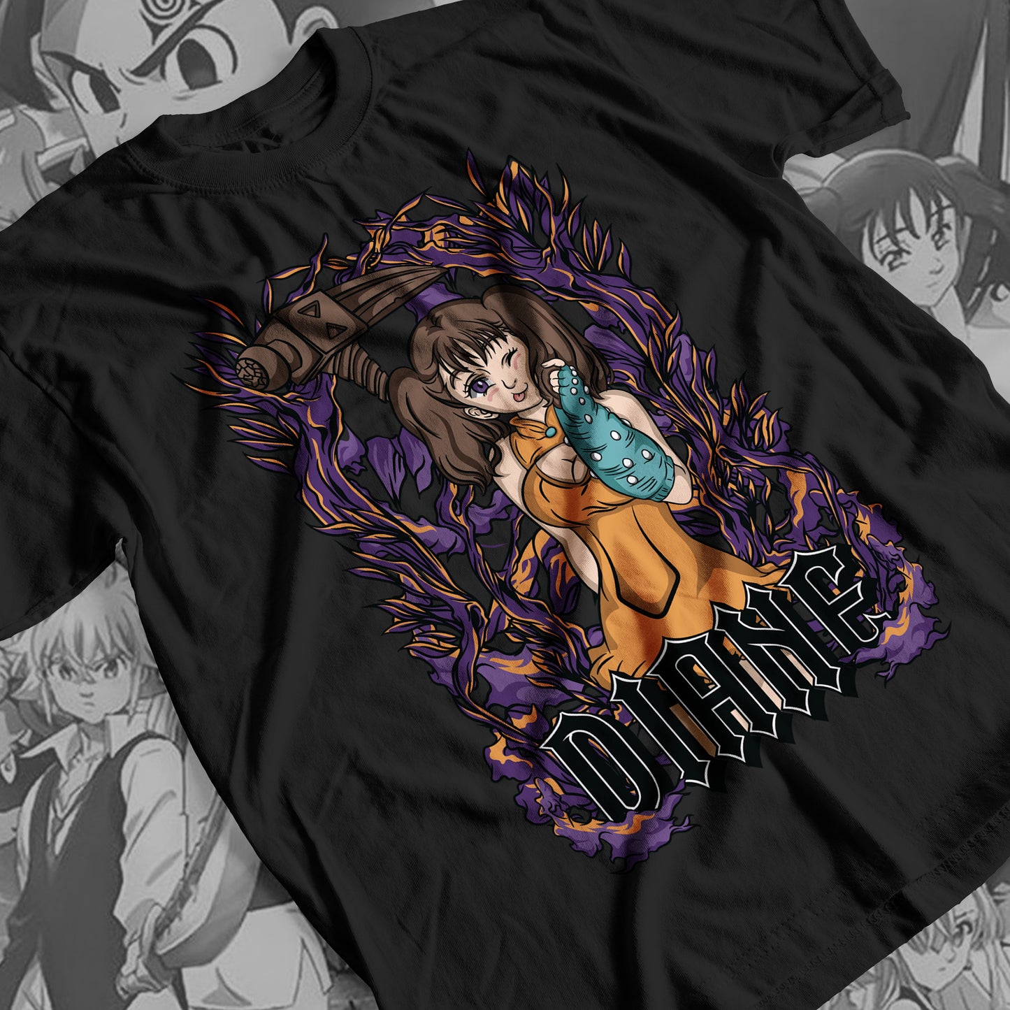 7 Deadly Sins Serpent Sin of Envy - Diane 02 Premium Anime Design, High Quality DTF Print, 100% Cotton Shirt