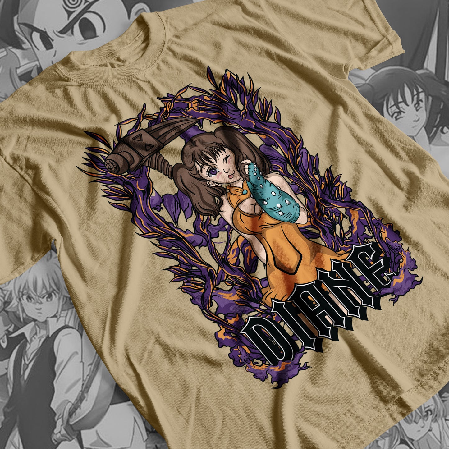 7 Deadly Sins Serpent Sin of Envy - Diane 02 Premium Anime Design, High Quality DTF Print, 100% Cotton Shirt