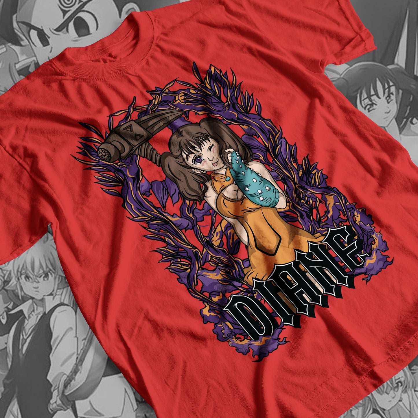 7 Deadly Sins Serpent Sin of Envy - Diane 02 Premium Anime Design, High Quality DTF Print, 100% Cotton Shirt