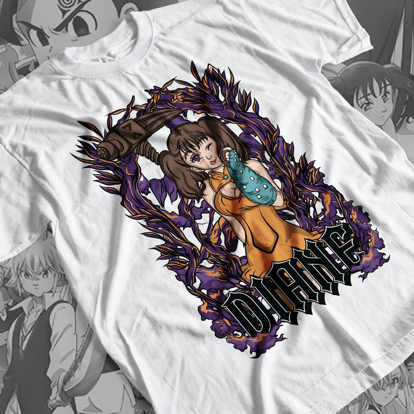7 Deadly Sins Serpent Sin of Envy - Diane 02 Premium Anime Design, High Quality DTF Print, 100% Cotton Shirt