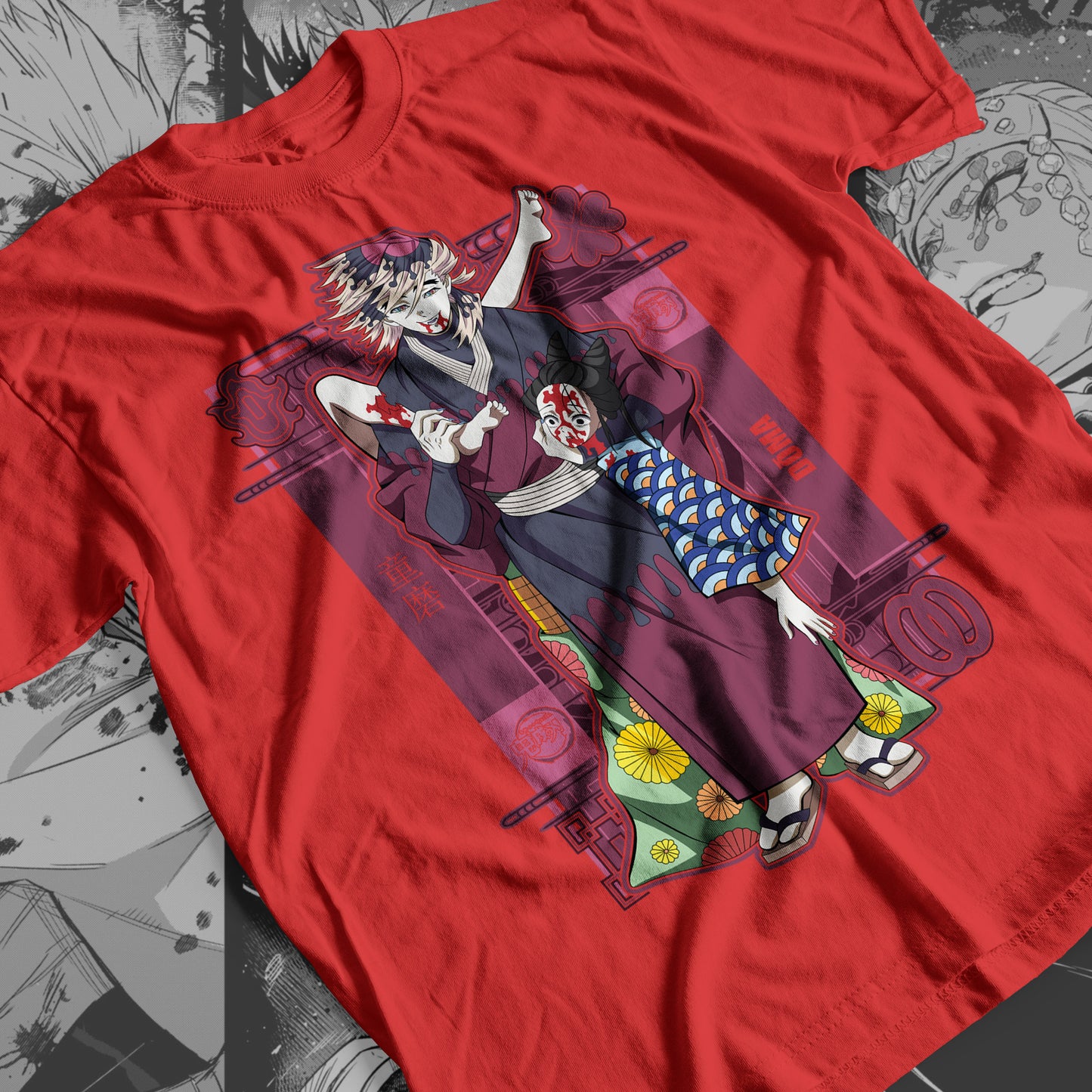 Demon Slayer - Doma 02 Premium Anime Design, High Quality DTF Print, 100% Cotton Shirt