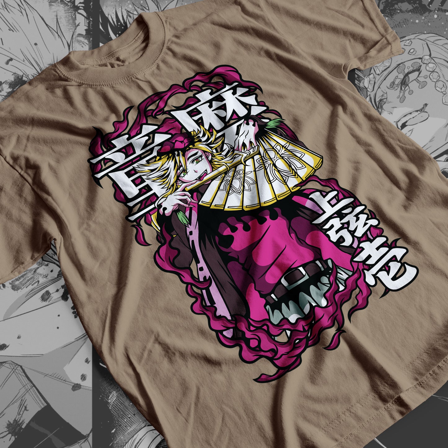 Demon Slayer - Doma 03 Premium Anime Design, High Quality DTF Print, 100% Cotton Shirt