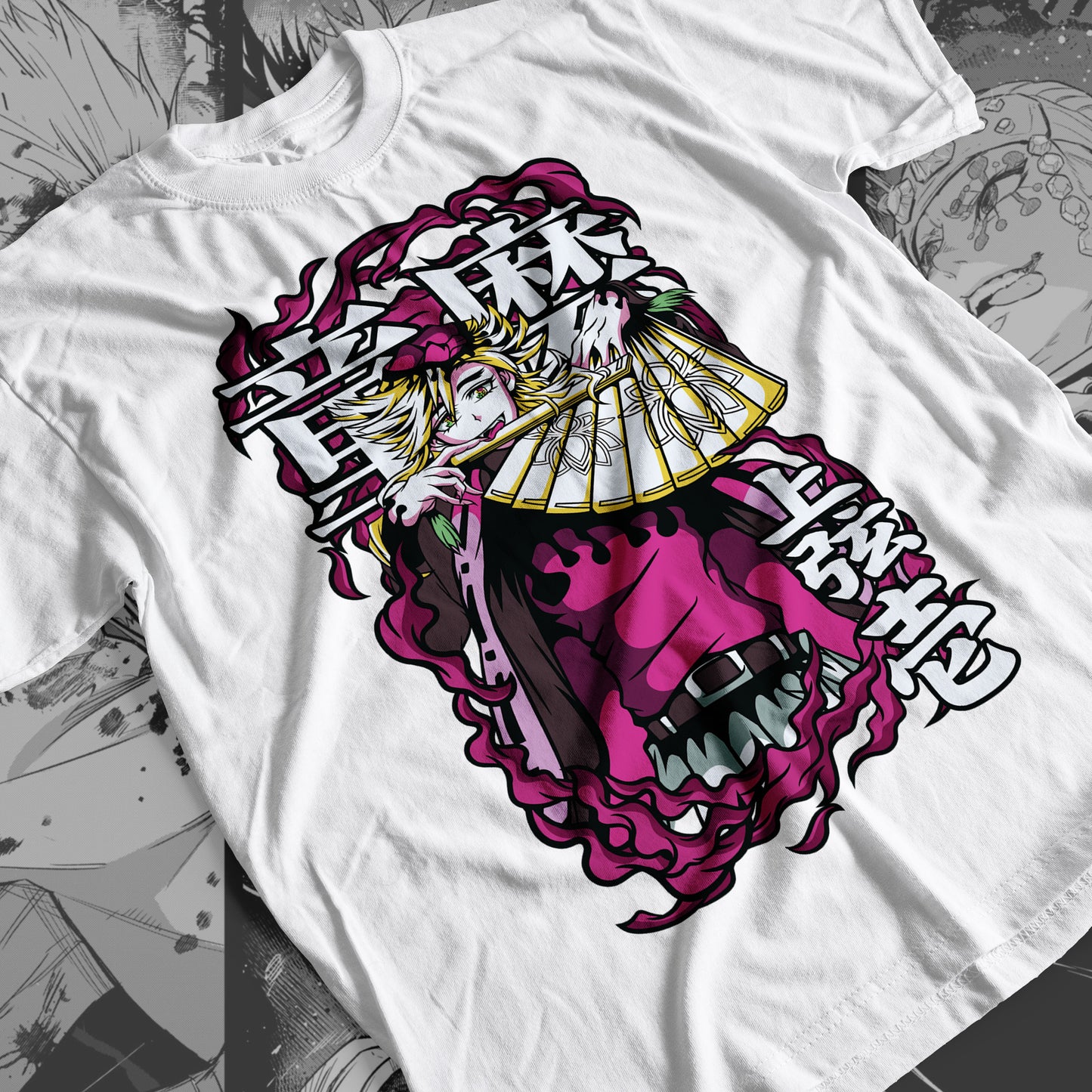 Demon Slayer - Doma 03 Premium Anime Design, High Quality DTF Print, 100% Cotton Shirt