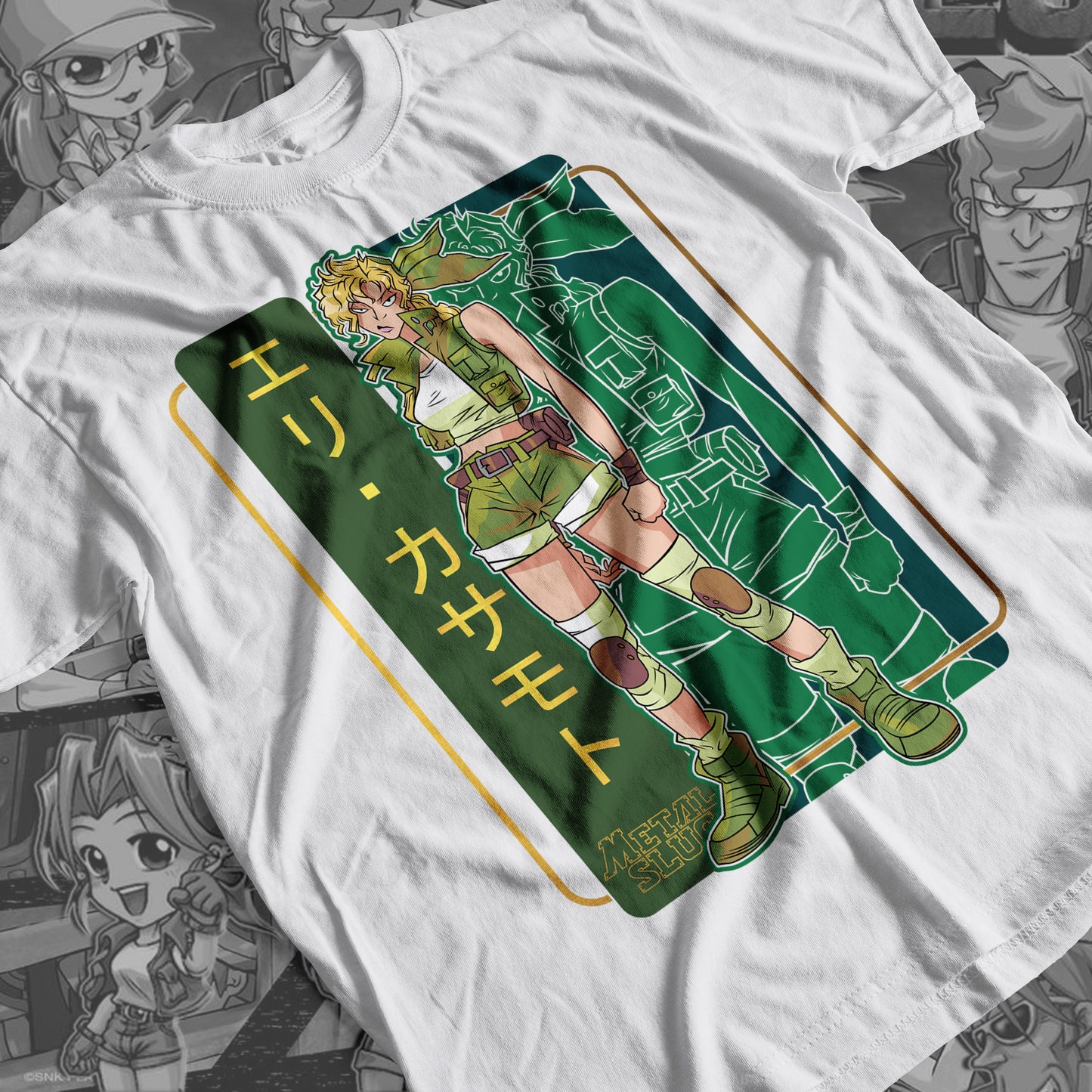 Metal Slug - Eri Premium Anime Design, High Quality DTF Print, 100% Cotton Shirt
