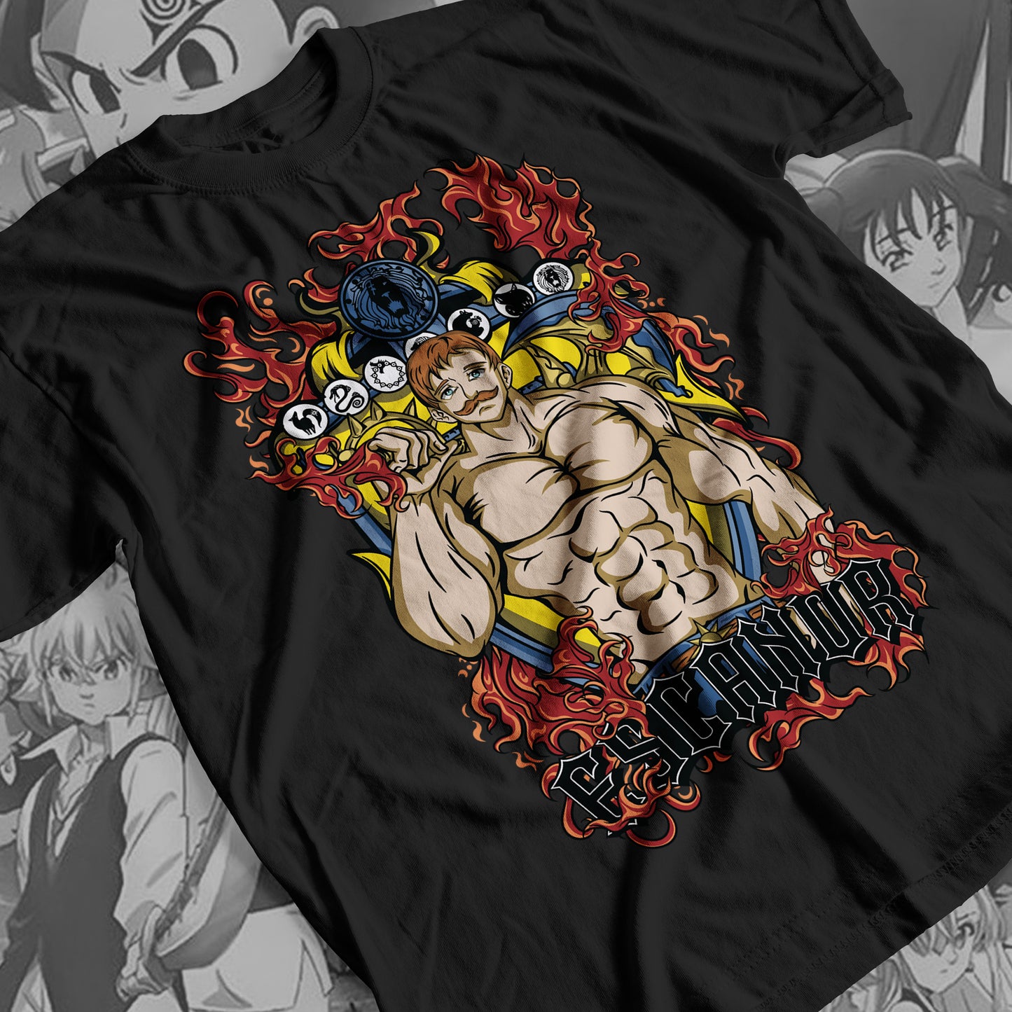 7 Deadly Sins Lion Sin of Pride - Escanor 02 Premium Anime Design, High Quality DTF Print, 100% Cotton Shirt