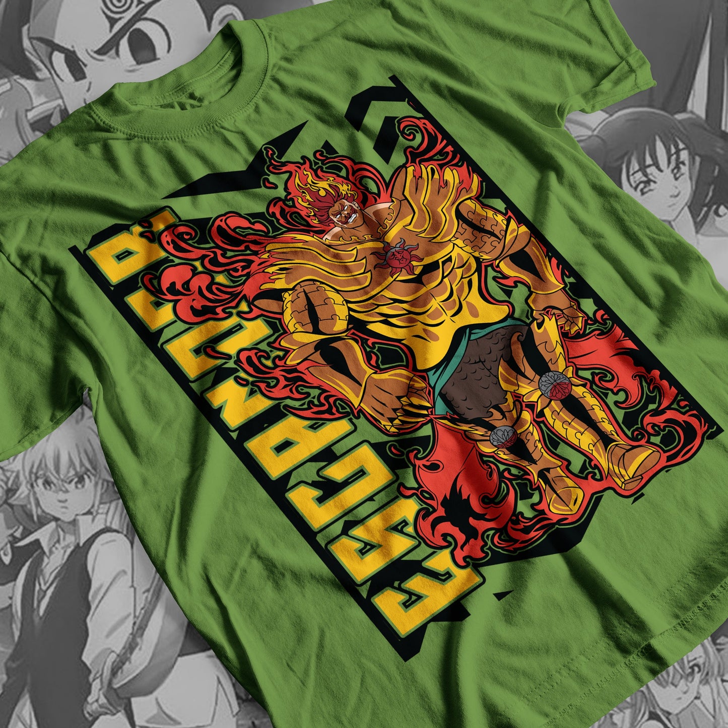 7 Deadly Sins Lion Sin of Pride - Escanor 03 Premium Anime Design, High Quality DTF Print, 100% Cotton Shirt