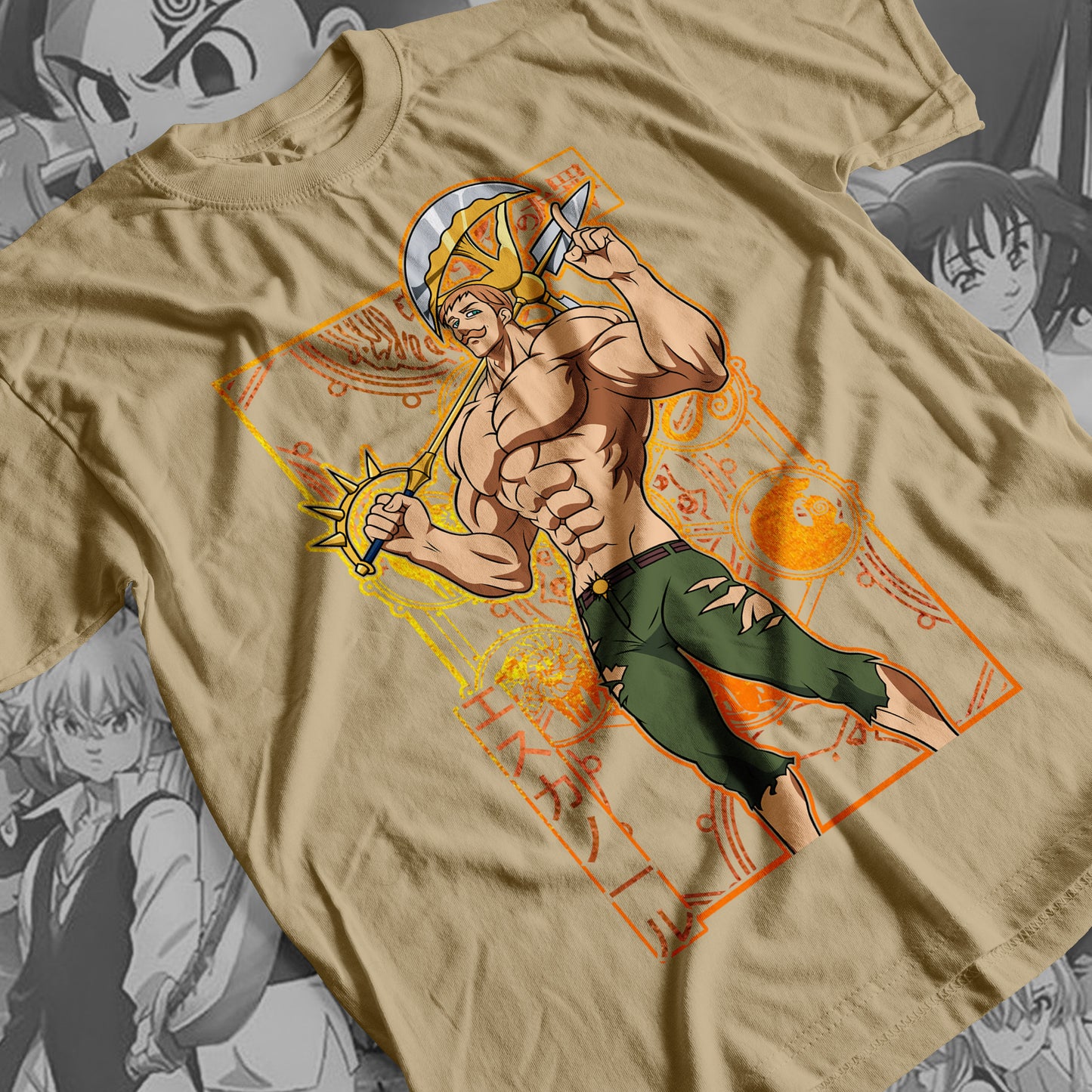 7 Deadly Sins Lion Sin of Pride - Escanor 01 Premium Anime Design, High Quality DTF Print, 100% Cotton Shirt