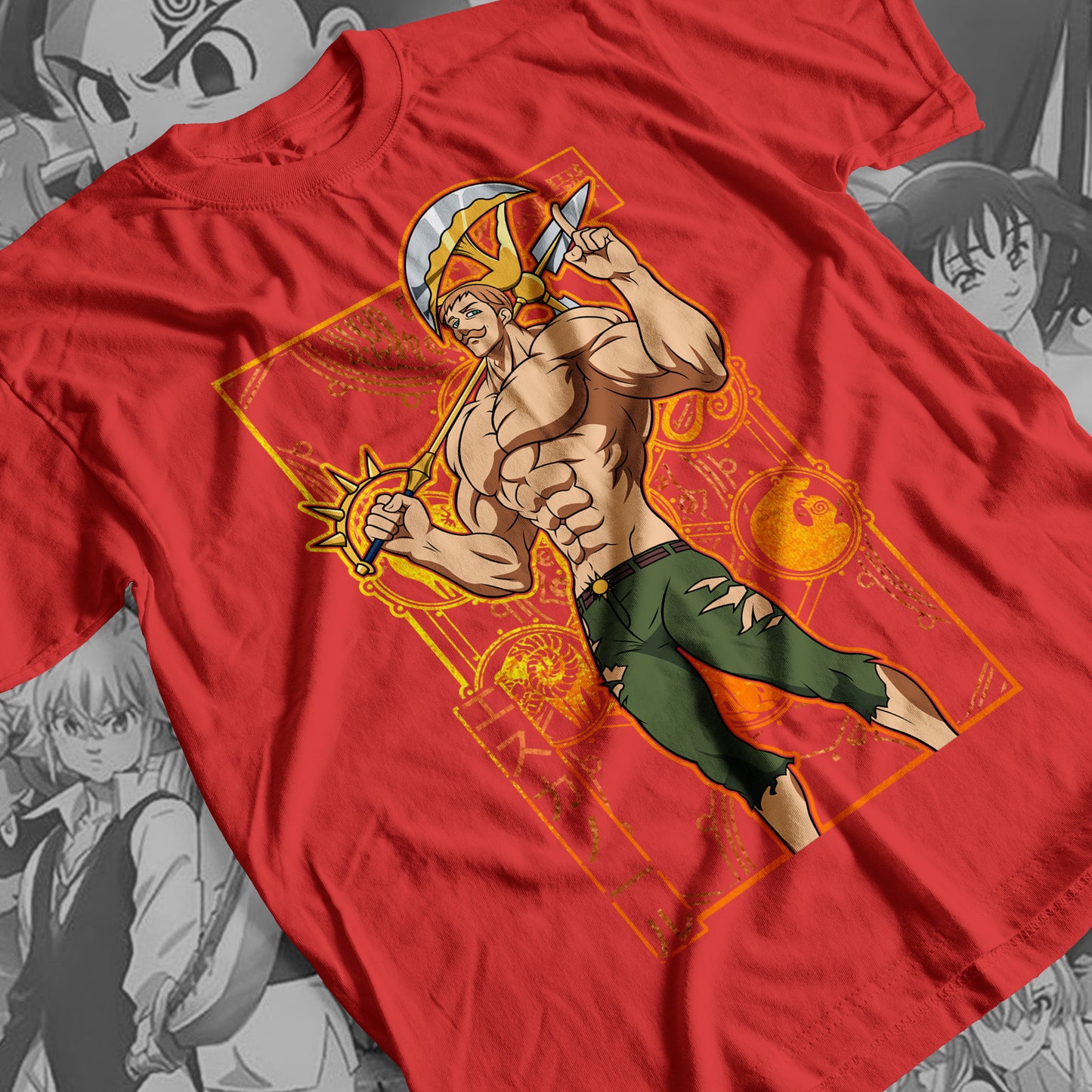 7 Deadly Sins Lion Sin of Pride - Escanor 01 Premium Anime Design, High Quality DTF Print, 100% Cotton Shirt