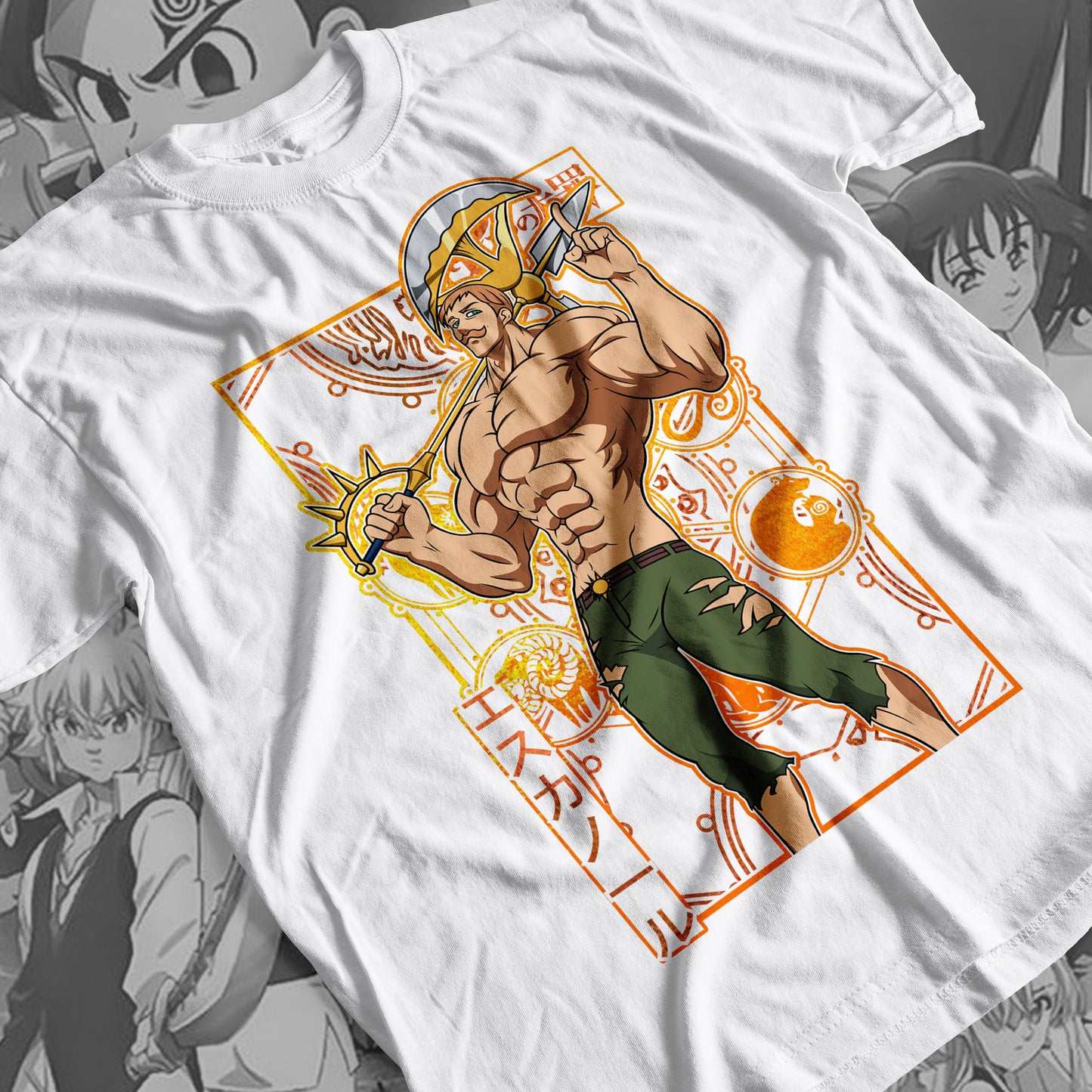 7 Deadly Sins Lion Sin of Pride - Escanor 01 Premium Anime Design, High Quality DTF Print, 100% Cotton Shirt