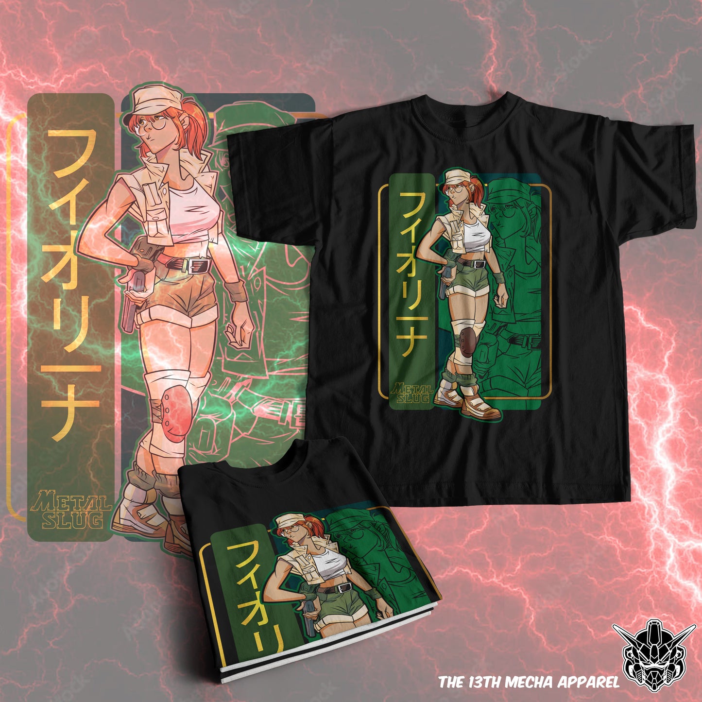 Metal Slug - Fio Premium Anime Design, High Quality DTF Print, 100% Cotton Shirt