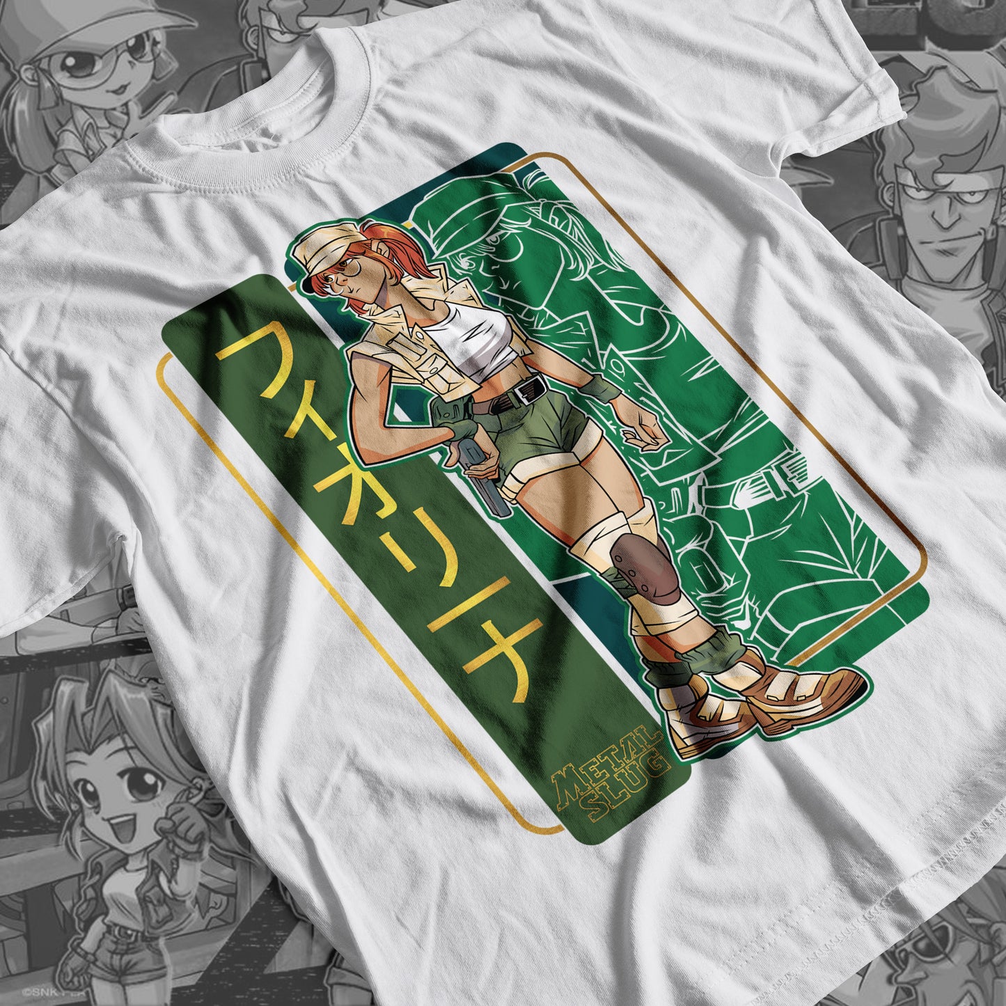 Metal Slug - Fio Premium Anime Design, High Quality DTF Print, 100% Cotton Shirt
