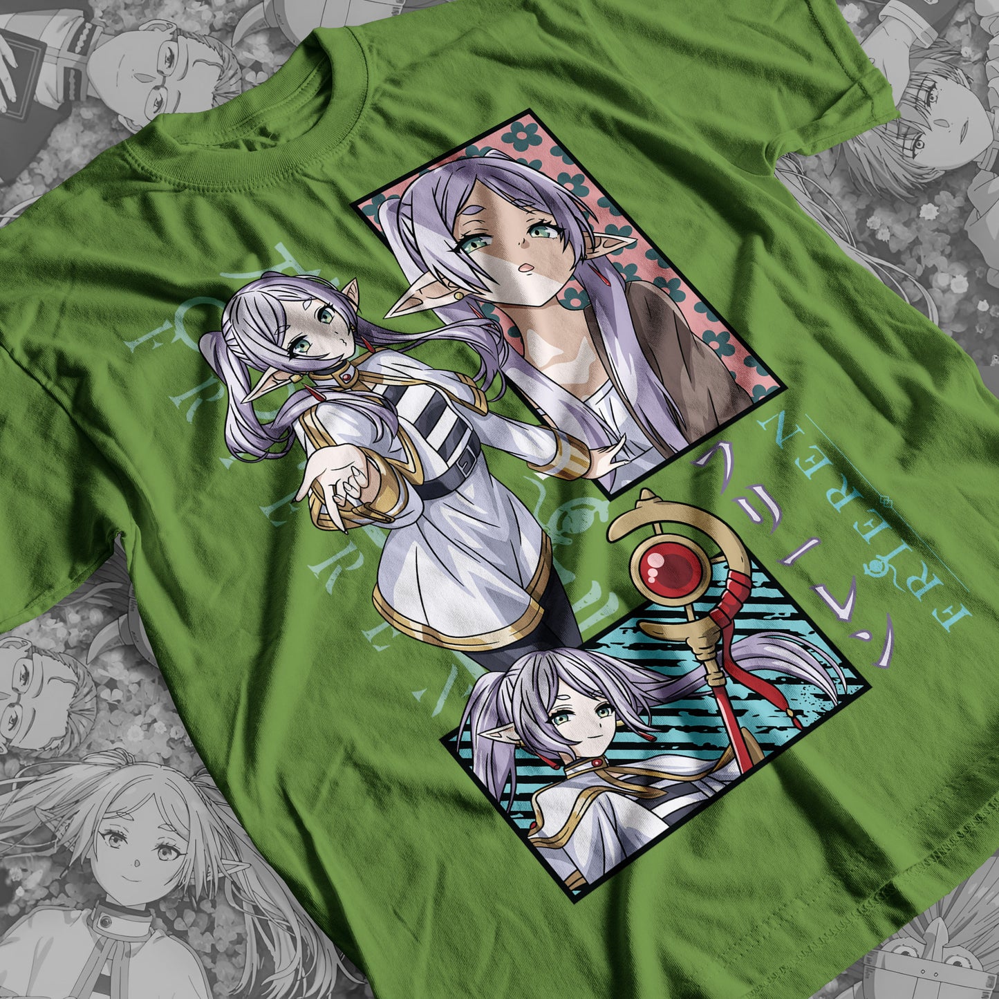 Frieren 04 Premium Anime Design, High Quality DTF Print, 100% Cotton Shirt