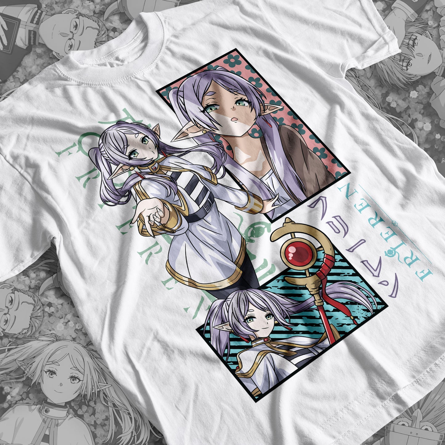 Frieren 04 Premium Anime Design, High Quality DTF Print, 100% Cotton Shirt