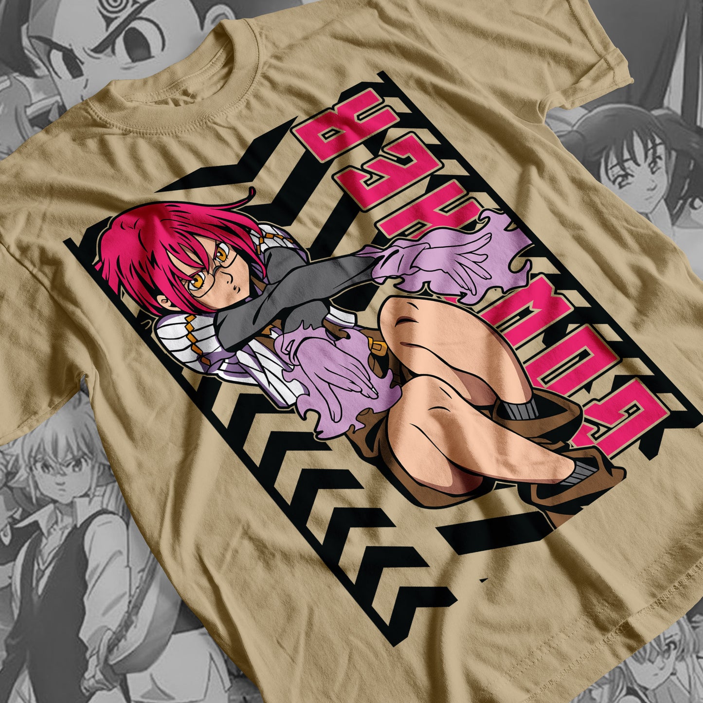 7 Deadly Sins Goat Sin of Lust - Gowther 03 Premium Anime Design, High Quality DTF Print, 100% Cotton Shirt