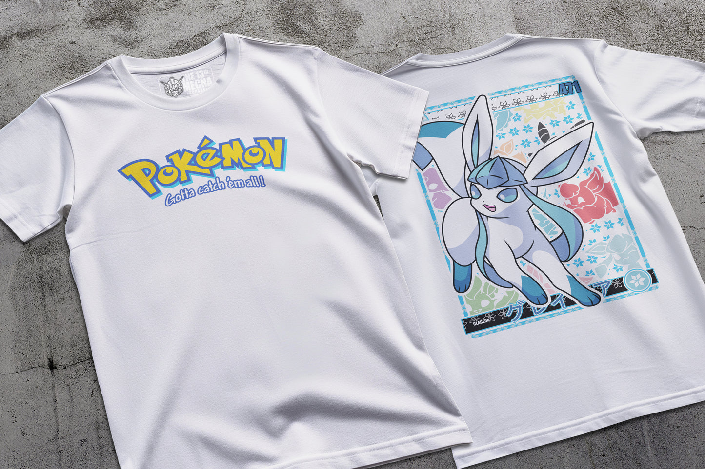 Pokemon - Glaceon 01 Premium Anime Design, High Quality DTF Print, 100% Cotton Shirt