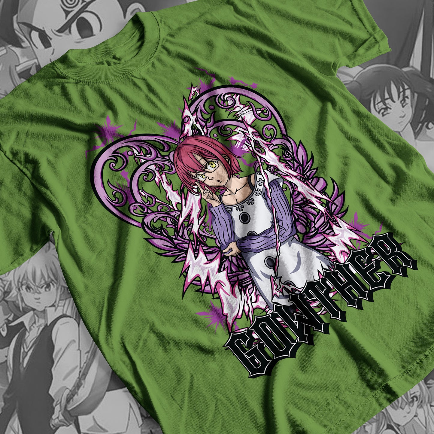 7 Deadly Sins Goat Sin of Lust - Gowther 02 Premium Anime Design, High Quality DTF Print, 100% Cotton Shirt