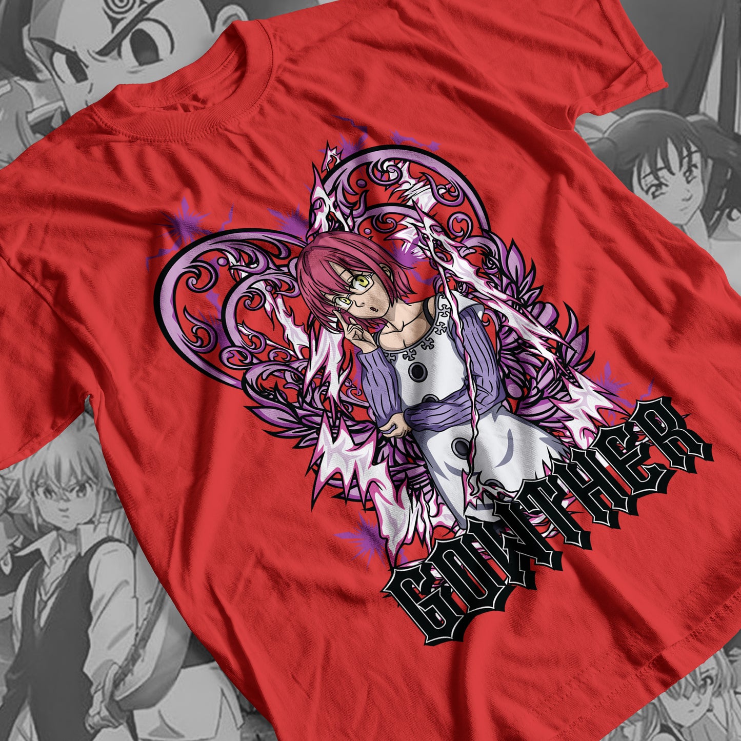 7 Deadly Sins Goat Sin of Lust - Gowther 02 Premium Anime Design, High Quality DTF Print, 100% Cotton Shirt