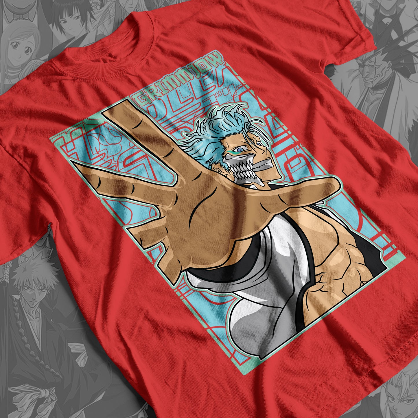 Bleach - Grimmjow 01 Premium Anime Design, High Quality DTF Print, 100% Cotton Shirt