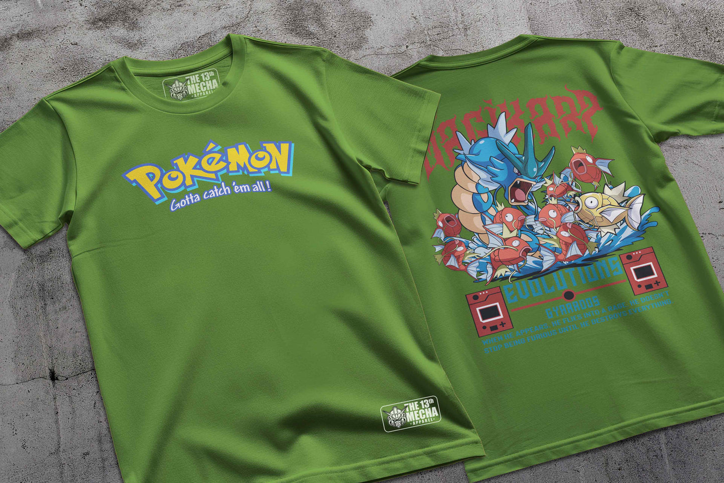Pokemon - Gyarados Premium Anime Design, High Quality DTF Print, 100% Cotton Shirt