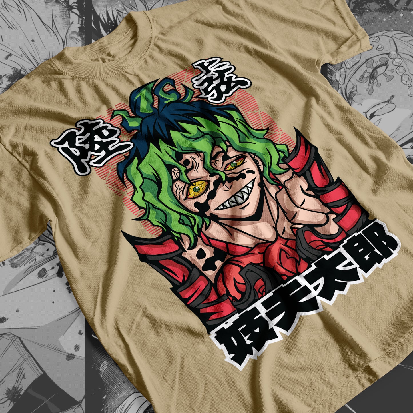 Demon Slayer - Gyutaro 01 Premium Anime Design, High Quality DTF Print, 100% Cotton Shirt