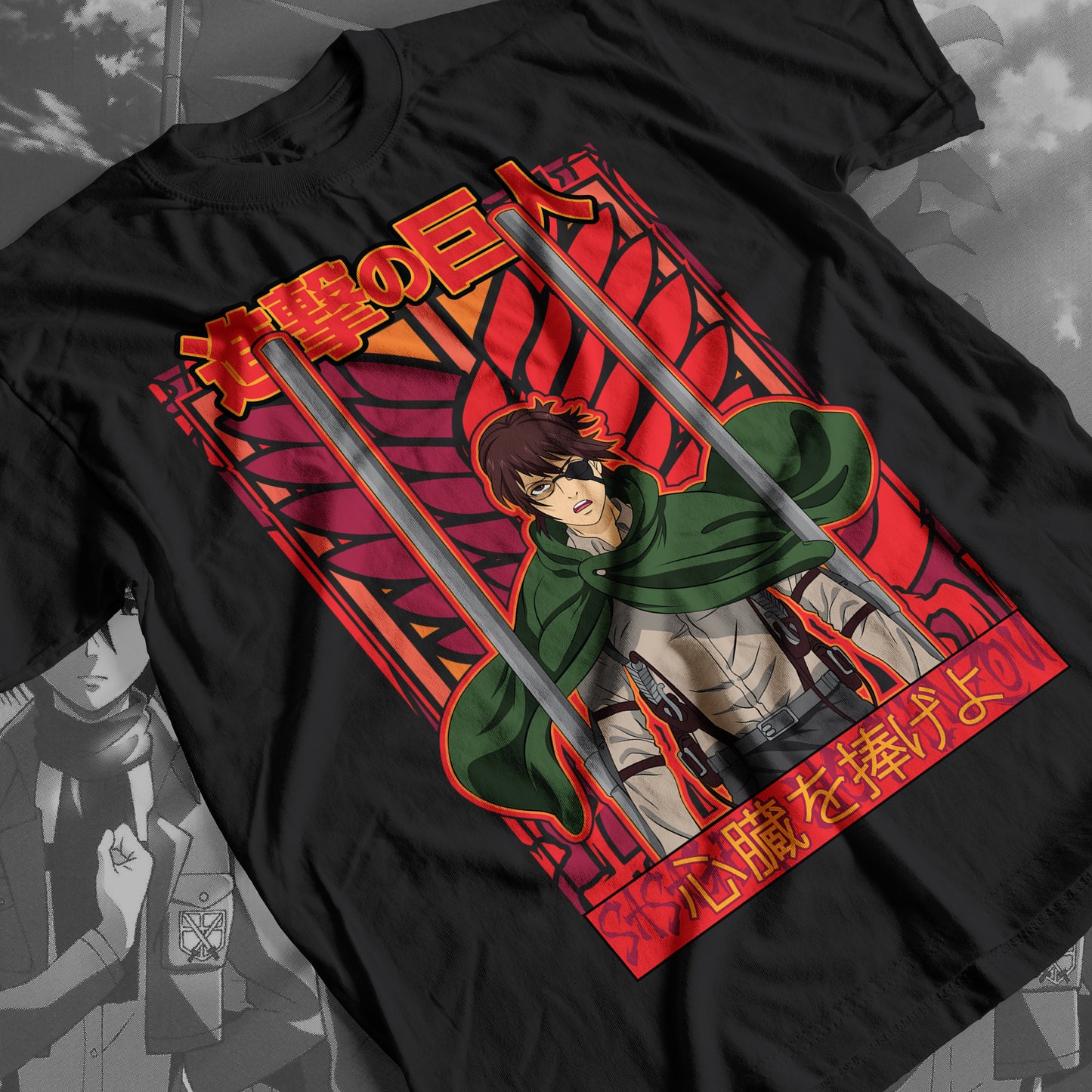 Attack on Titan - Hanger Zoe 02 Premium Anime Design, High Quality DTF Print, 100% Cotton Shirt