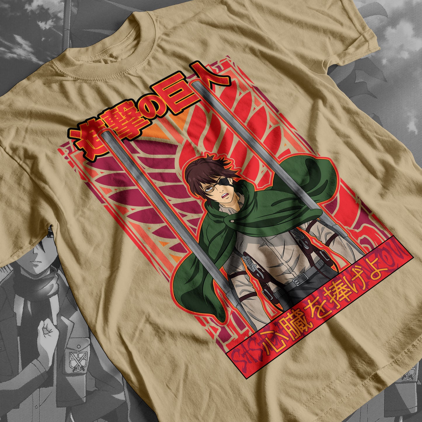 Attack on Titan - Hanger Zoe 02 Premium Anime Design, High Quality DTF Print, 100% Cotton Shirt