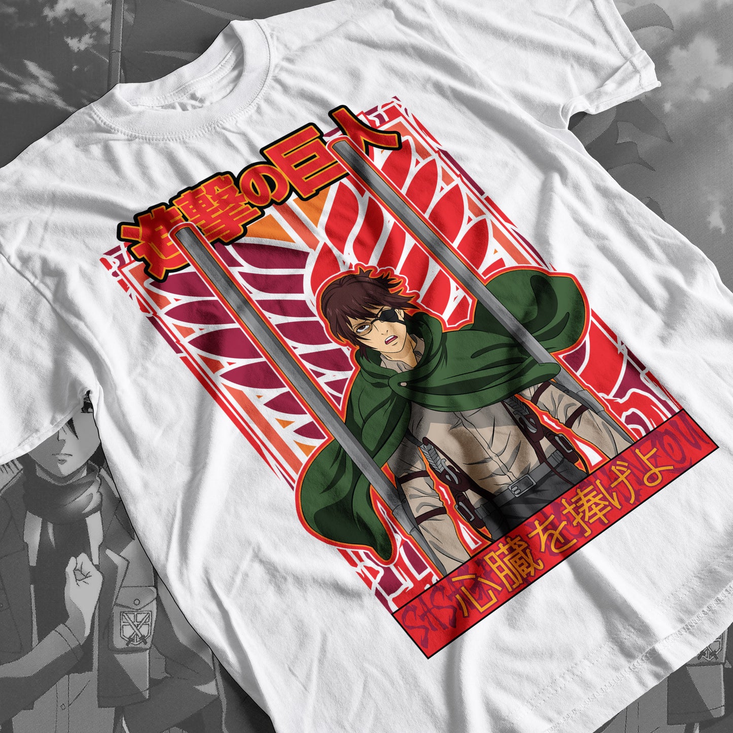 Attack on Titan - Hanger Zoe 02 Premium Anime Design, High Quality DTF Print, 100% Cotton Shirt