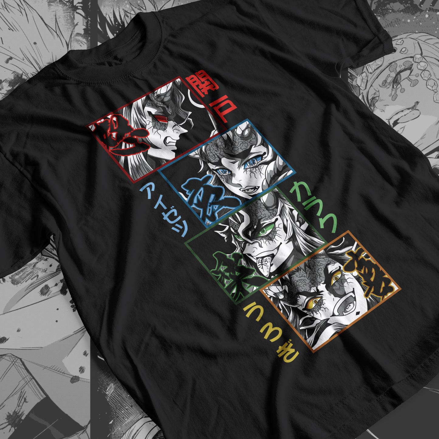 Demon Slayer - Clones of Emotions: Hantengu 02 Premium Anime Design, High Quality DTF Print, 100% Cotton Shirt
