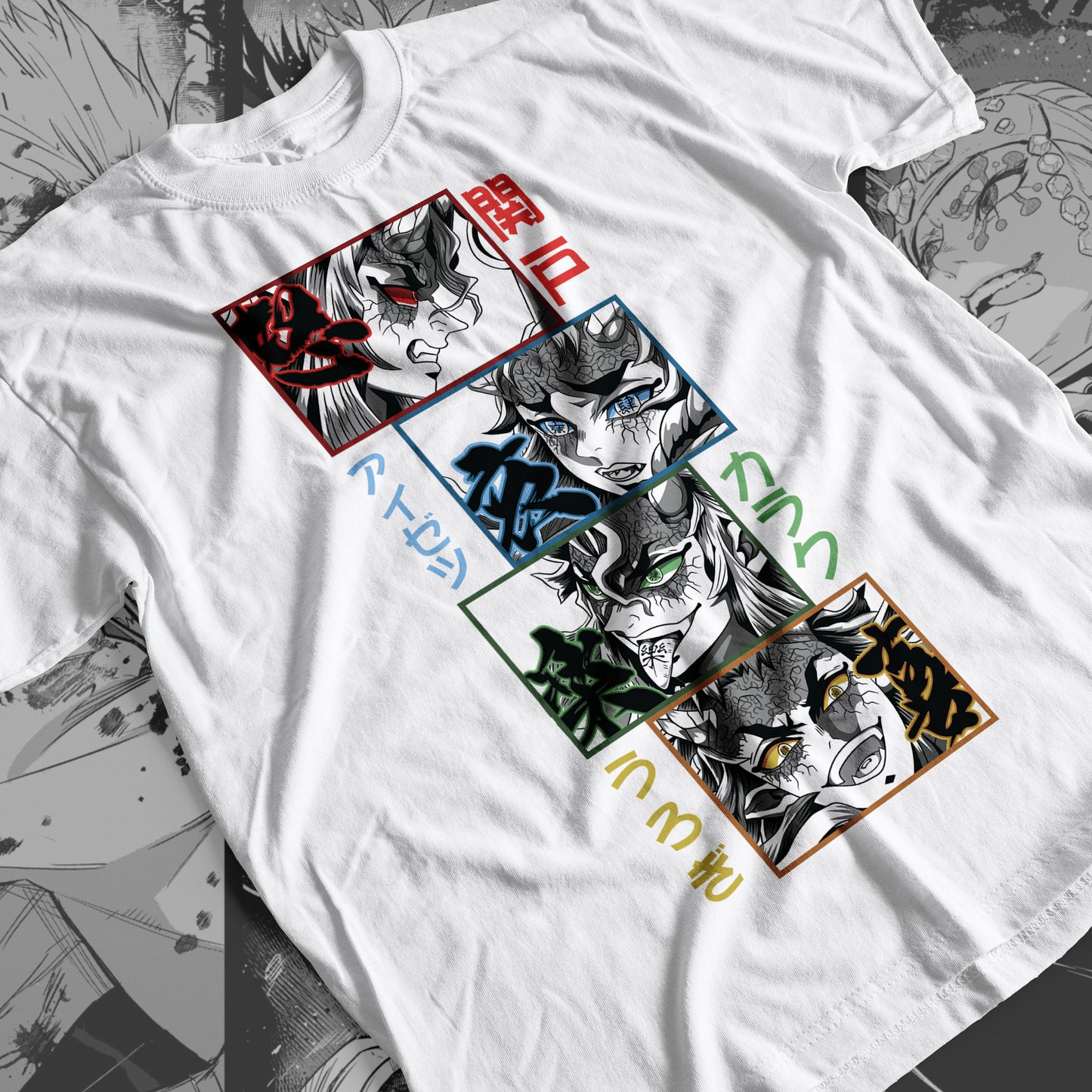 Demon Slayer - Clones of Emotions: Hantengu 02 Premium Anime Design, High Quality DTF Print, 100% Cotton Shirt