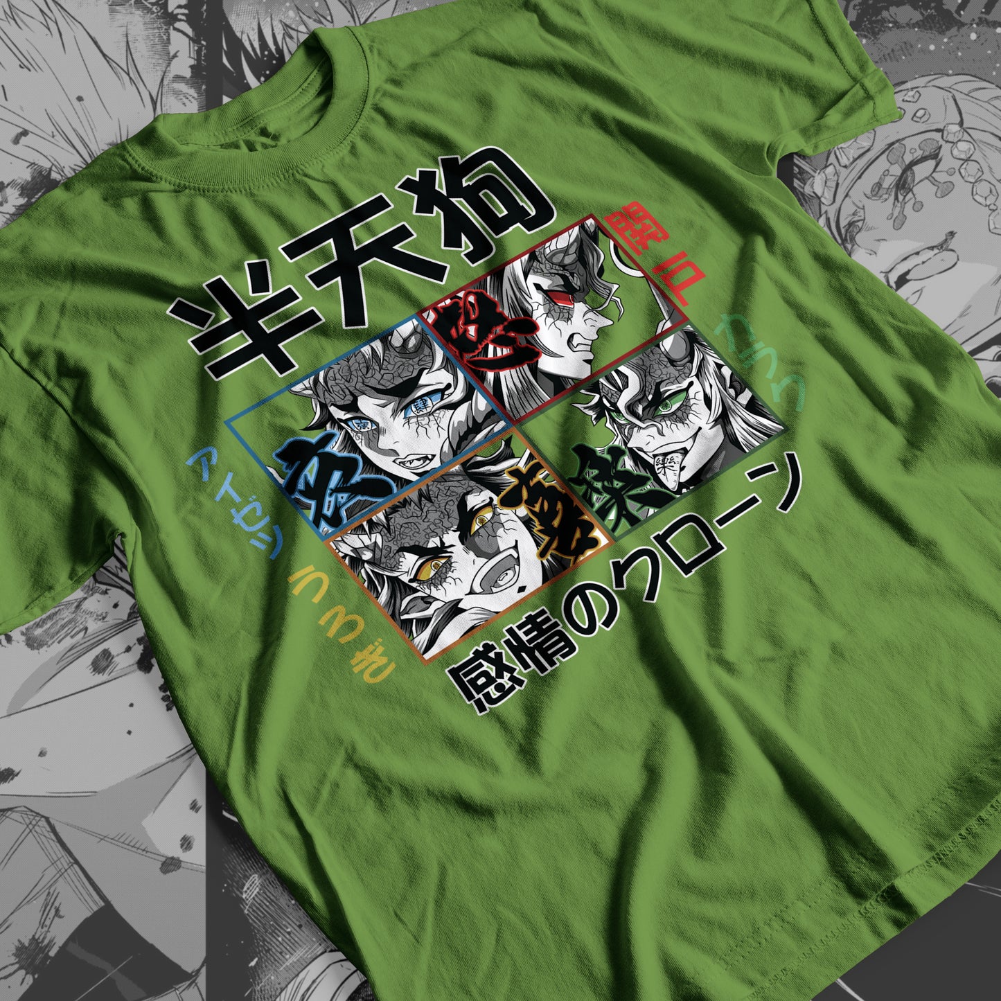 Demon Slayer - Clones of Emotions: Hantengu 01 Premium Anime Design, High Quality DTF Print, 100% Cotton Shirt