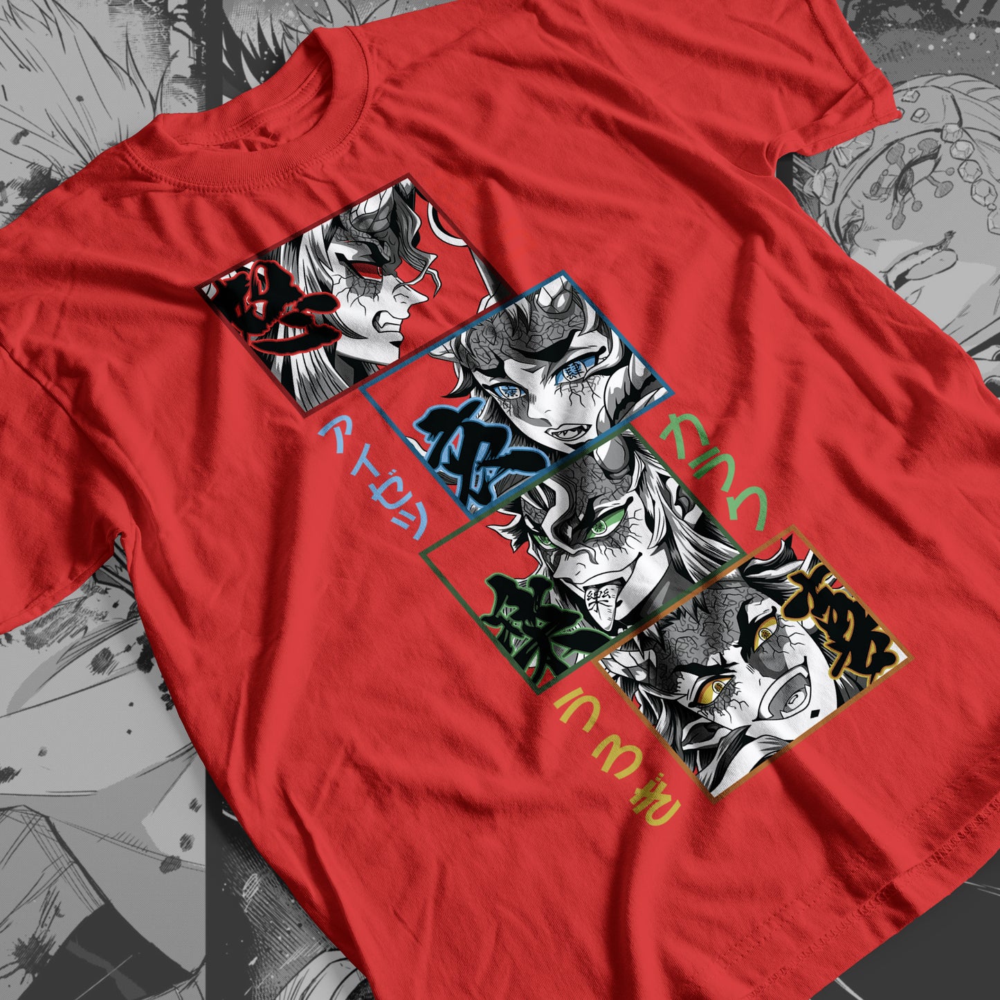 Demon Slayer - Clones of Emotions: Hantengu 02 Premium Anime Design, High Quality DTF Print, 100% Cotton Shirt
