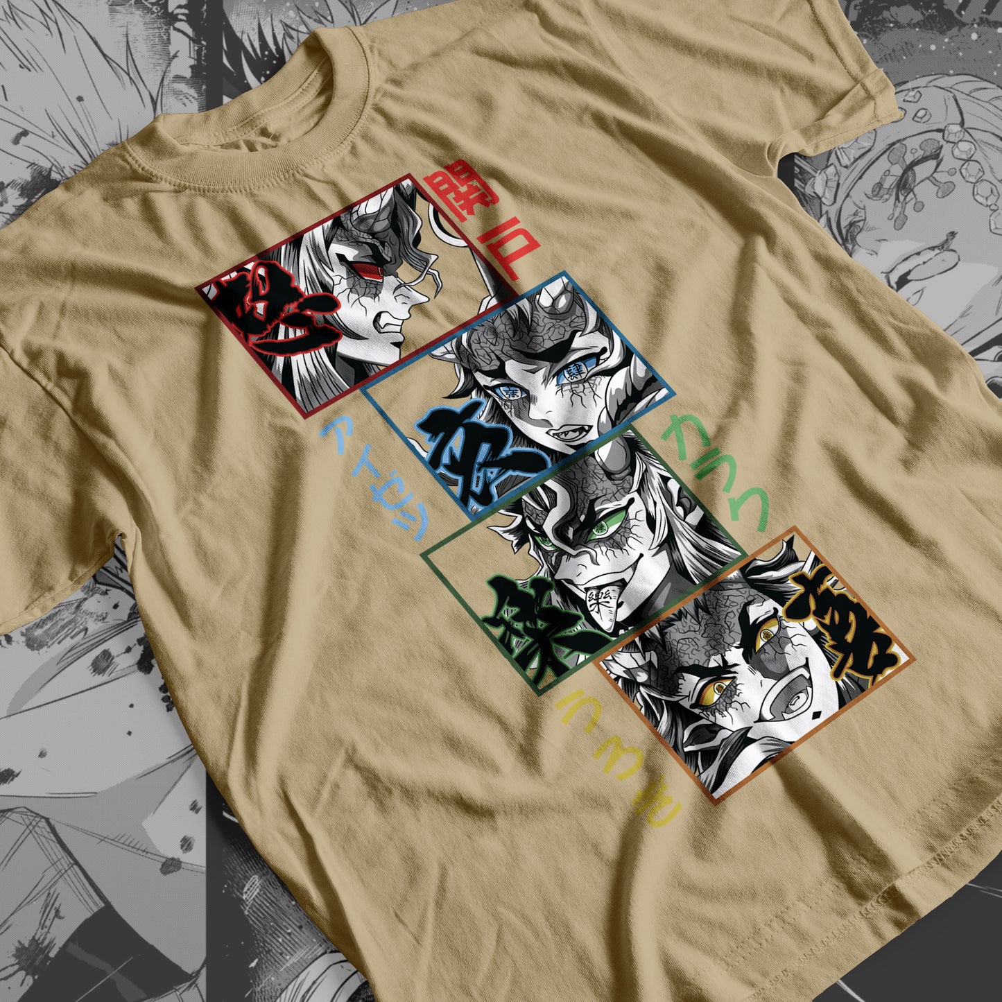 Demon Slayer - Clones of Emotions: Hantengu 02 Premium Anime Design, High Quality DTF Print, 100% Cotton Shirt