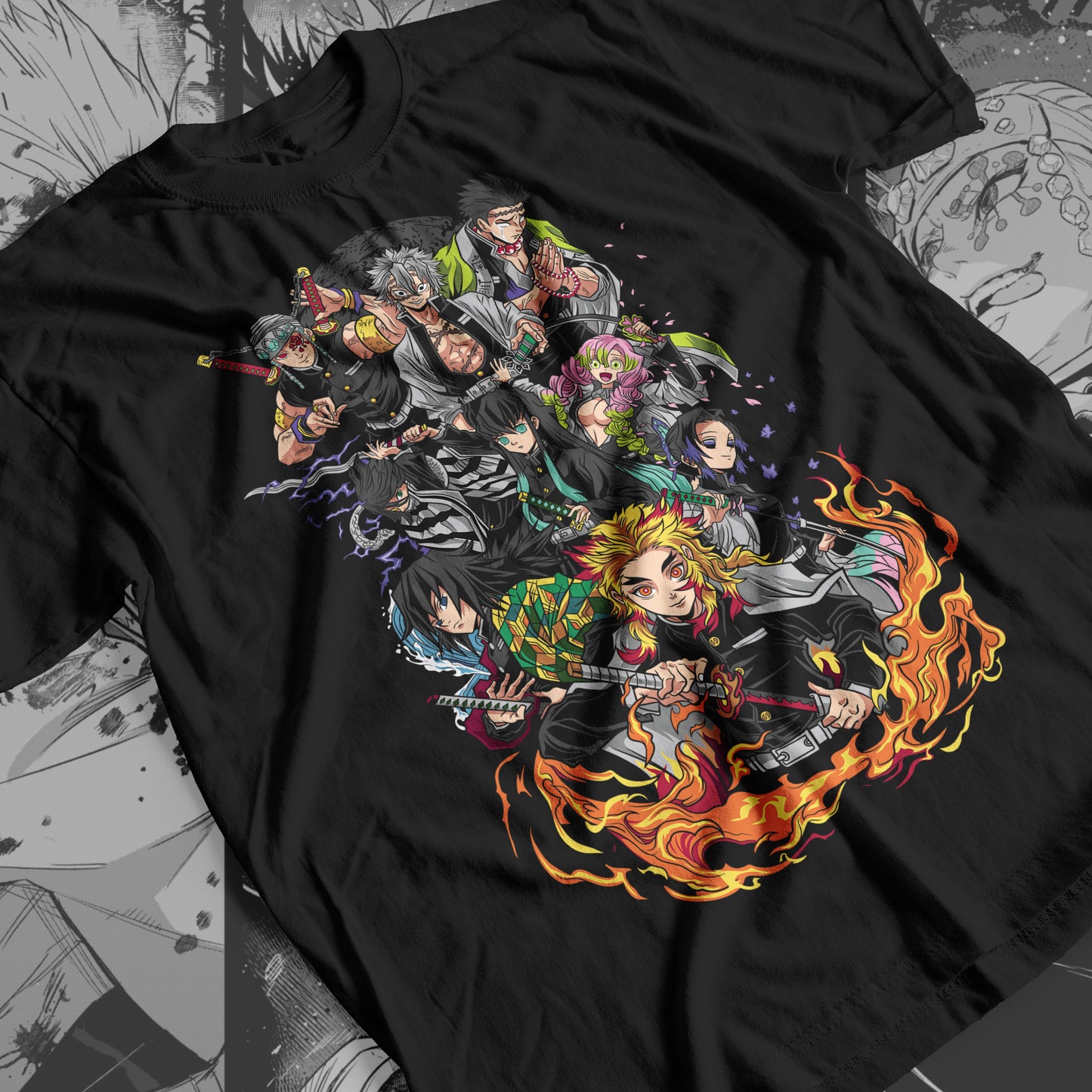 Demon Slayer - Hashira 04 Premium Anime Design, High Quality DTF Print, 100% Cotton Shirt