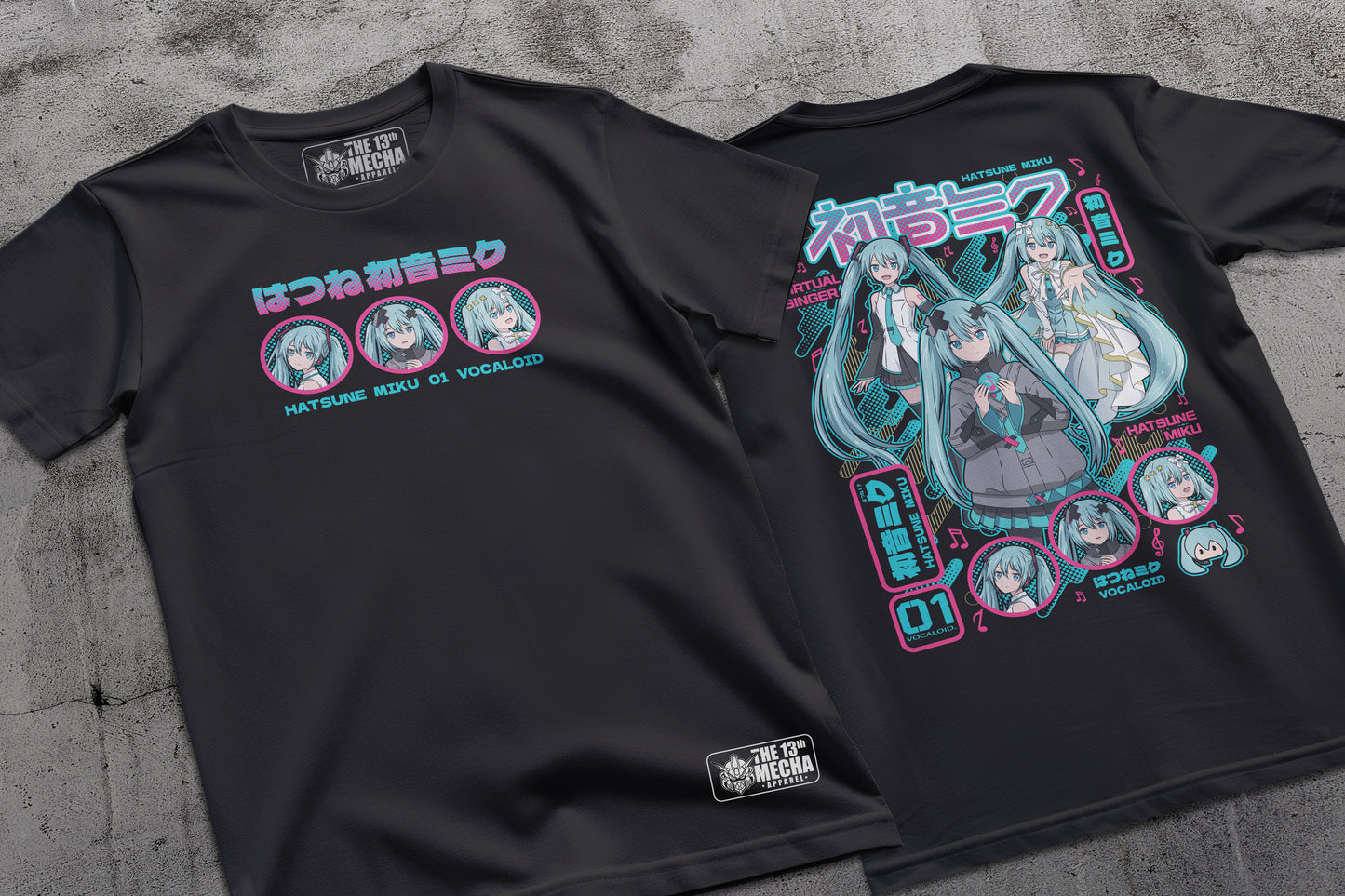 VOCALOID Synthesizer - Hatsune Miku 01 Premium Anime Design, High Quality DTF Print, 100% Cotton Shirt