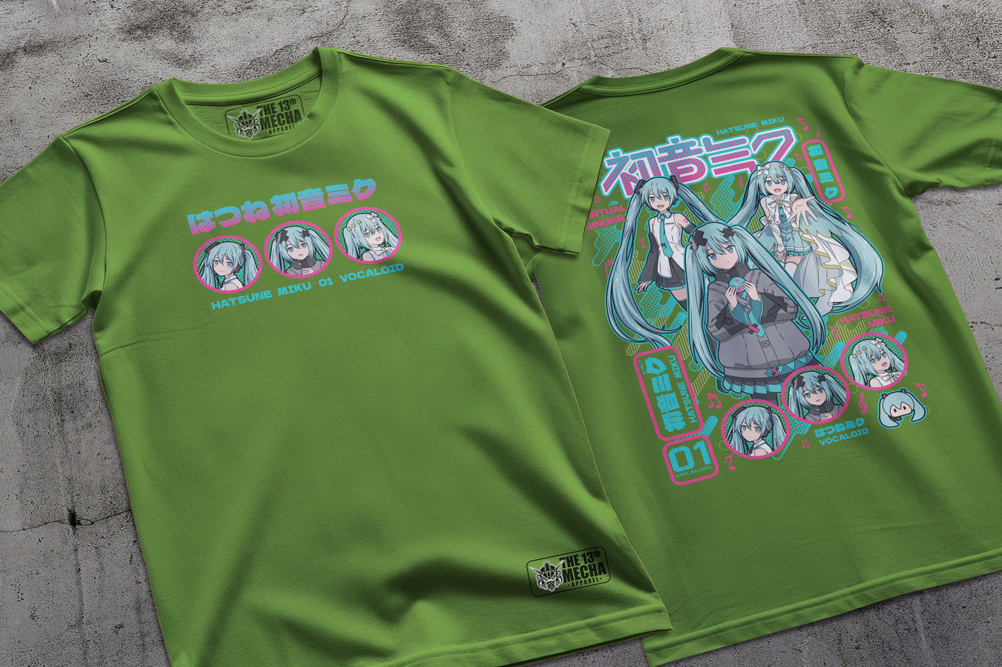 VOCALOID Synthesizer - Hatsune Miku 01 Premium Anime Design, High Quality DTF Print, 100% Cotton Shirt