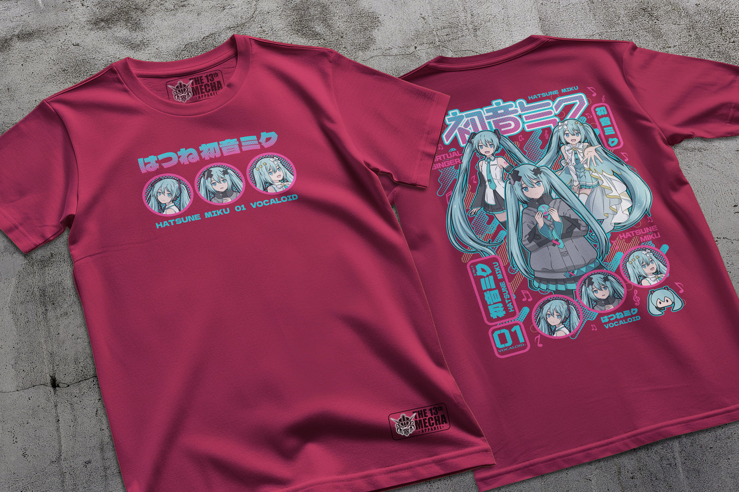 VOCALOID Synthesizer - Hatsune Miku 01 Premium Anime Design, High Quality DTF Print, 100% Cotton Shirt