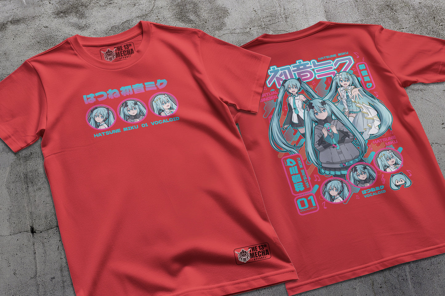VOCALOID Synthesizer - Hatsune Miku 01 Premium Anime Design, High Quality DTF Print, 100% Cotton Shirt