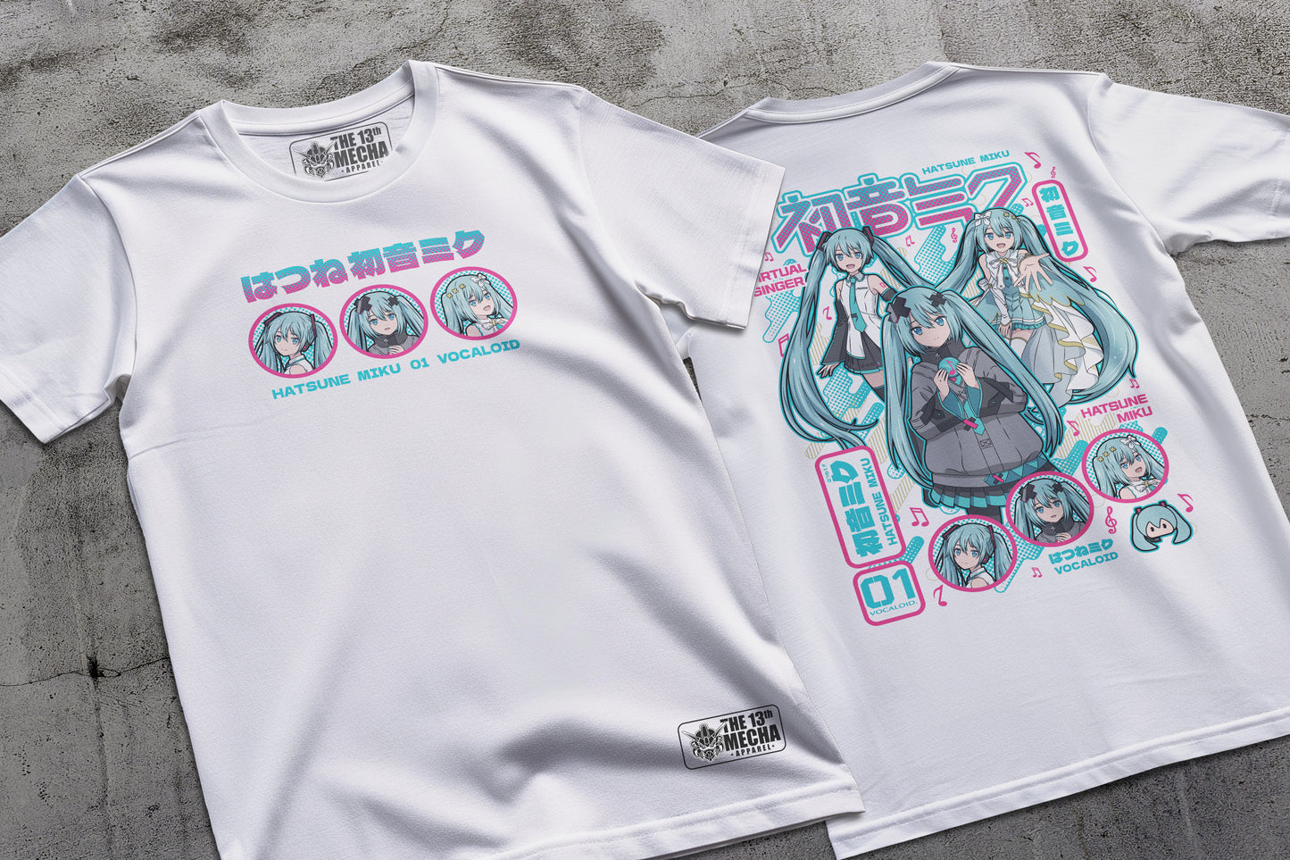 VOCALOID Synthesizer - Hatsune Miku 01 Premium Anime Design, High Quality DTF Print, 100% Cotton Shirt