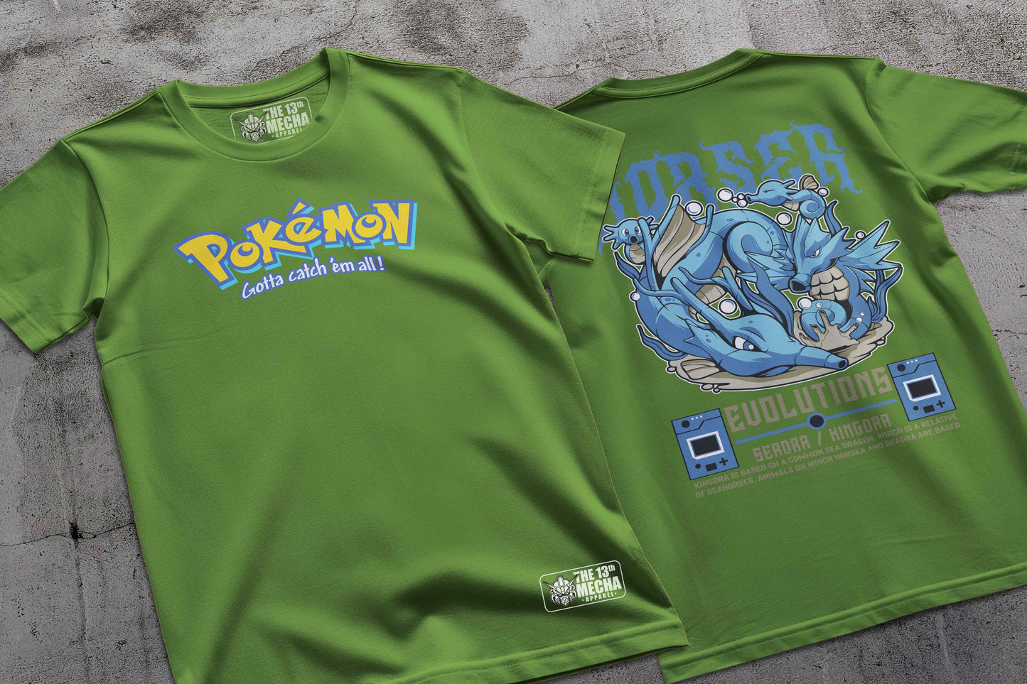 Pokemon - Seadra 01 Premium Anime Design, High Quality DTF Print, 100% Cotton Shirt