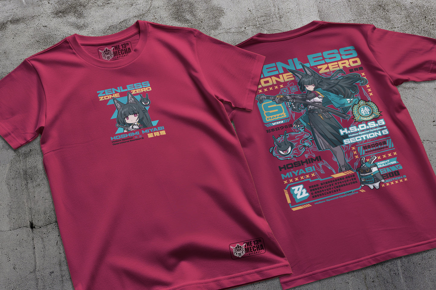 Zenless Zone Zero - Hoshimi Mayabi 01 Premium Anime Design, High Quality DTF Print, 100% Cotton Shirt