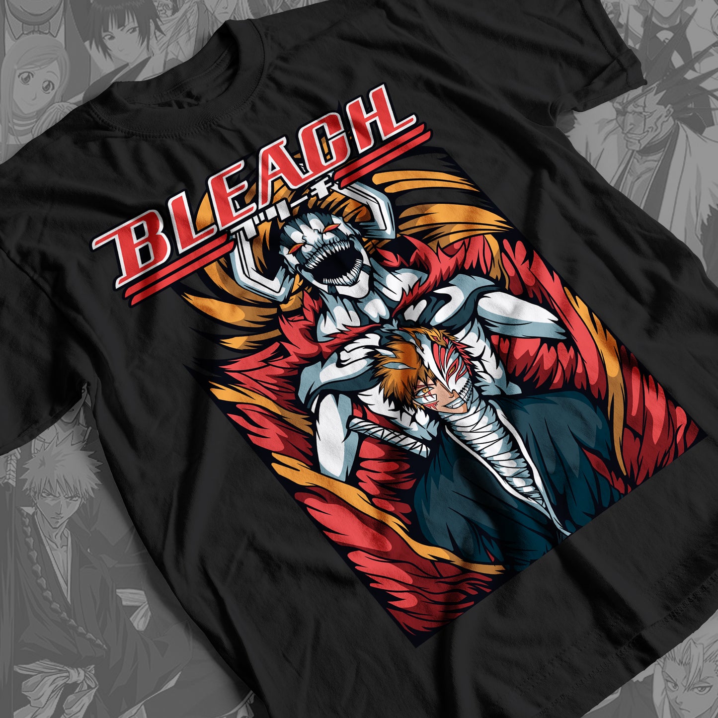 Bleach - Ichigo Kurosaki 02 Premium Anime Design, High Quality DTF Print, 100% Cotton Shirt