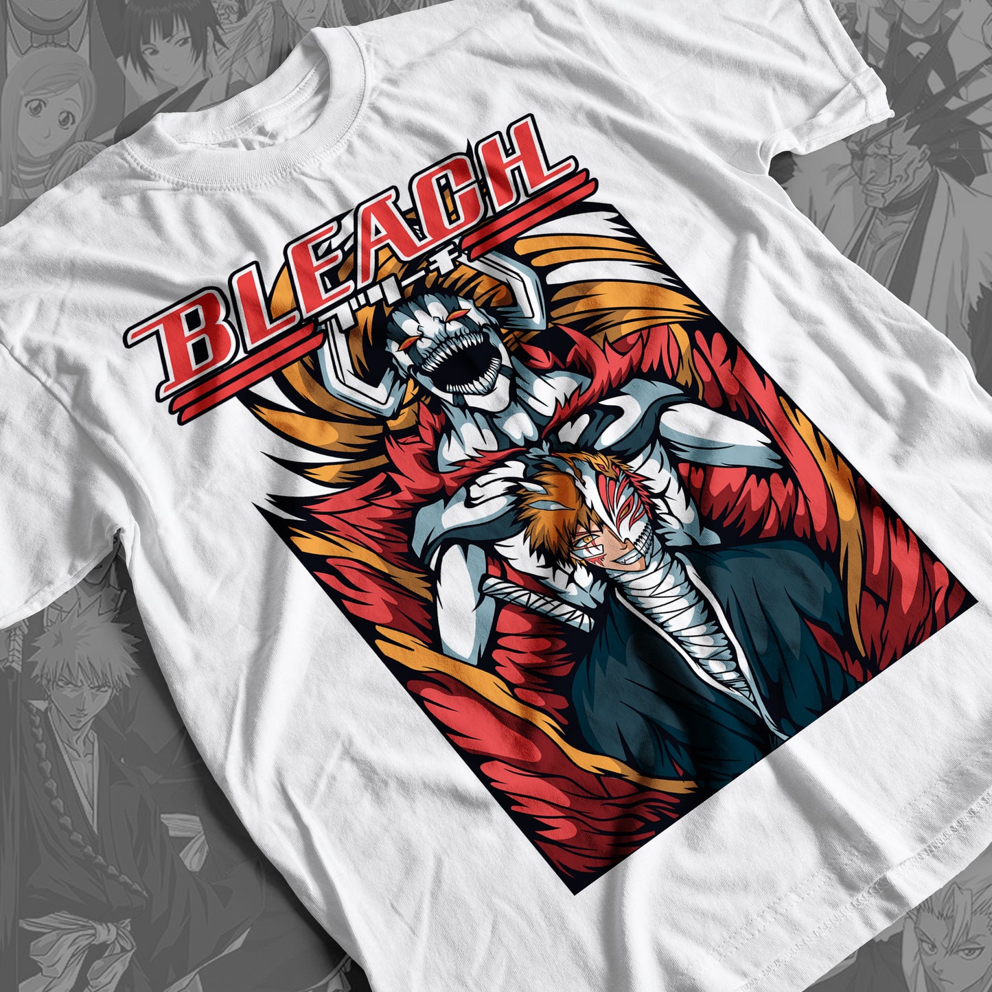 Bleach - Ichigo Kurosaki 02 Premium Anime Design, High Quality DTF Print, 100% Cotton Shirt