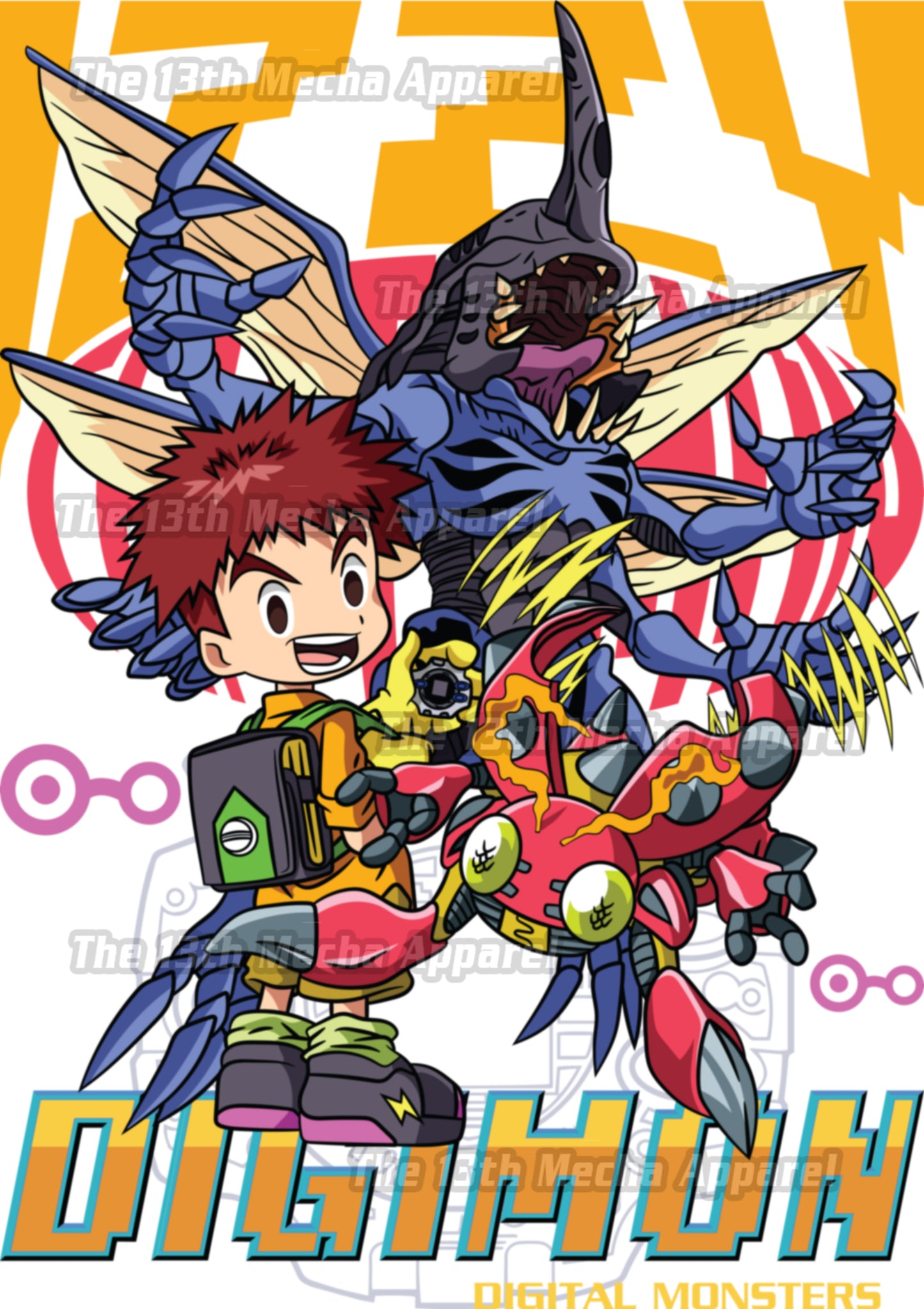 Digimon: Izzy 01 Premium Anime Design, High Quality DTF Print, 100% Cotton Shirt