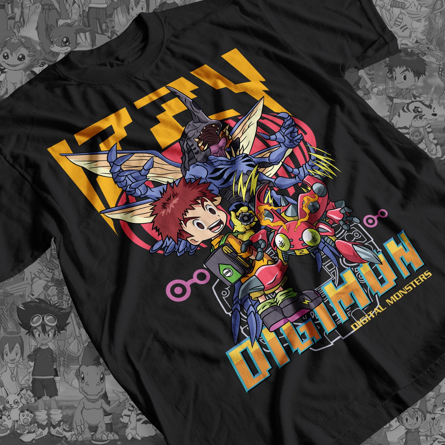 Digimon: Izzy 01 Premium Anime Design, High Quality DTF Print, 100% Cotton Shirt