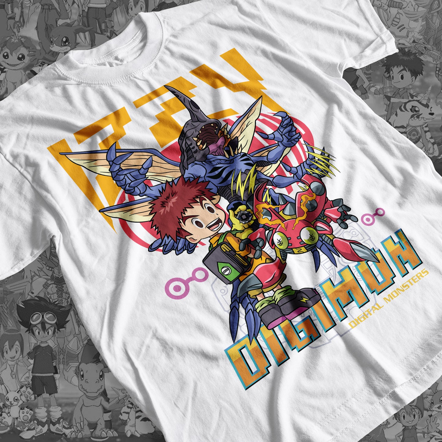 Digimon: Izzy 01 Premium Anime Design, High Quality DTF Print, 100% Cotton Shirt